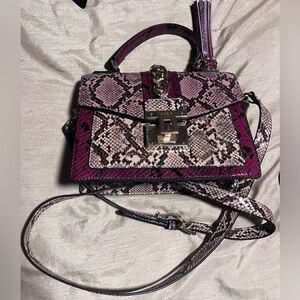 Snake skin also purse